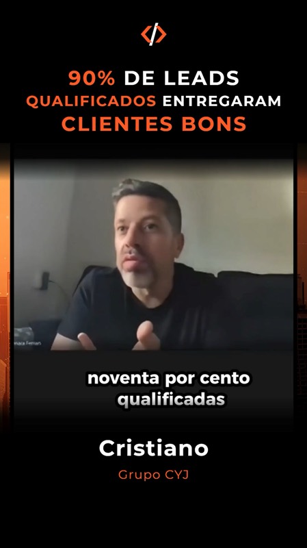 Depoimento de Cristiano